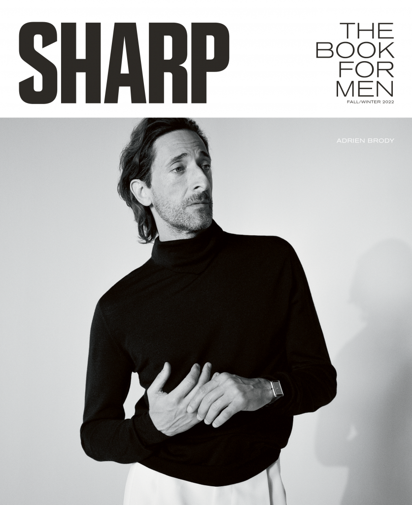 Adrien Brody Book For Men Cover, FW22